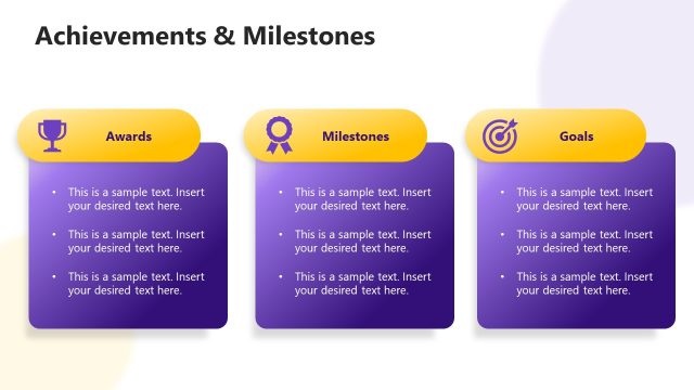 Achievements & Milestones PowerPoint Slide