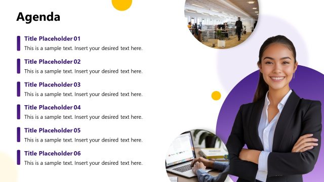 Agenda Slide – Minimalist Company Profile Template