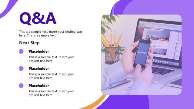 Q/A Presentation Slide – Social Media Marketing Template