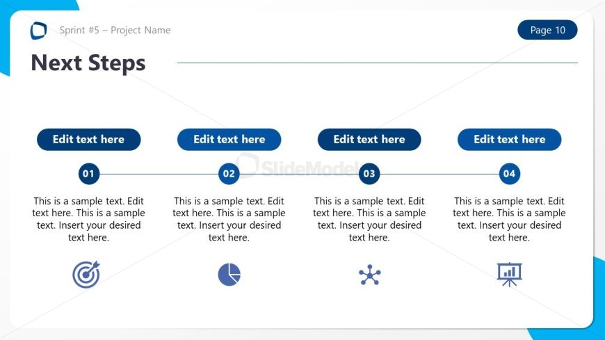 Project Sprint Review PPT Slide Template