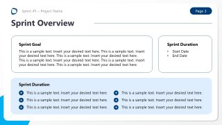 Project Sprint Review Template for PowerPoint 