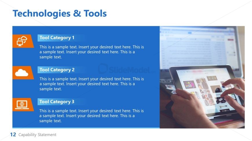 Slide with Infographics - Capability Statement Template 