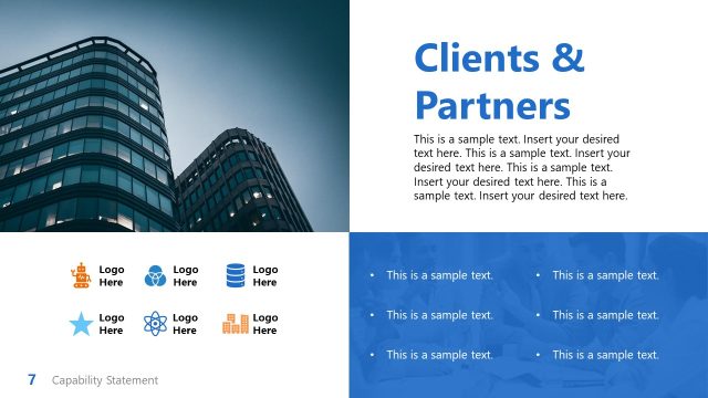 Clients & Partners Slide – Capability Statement Template
