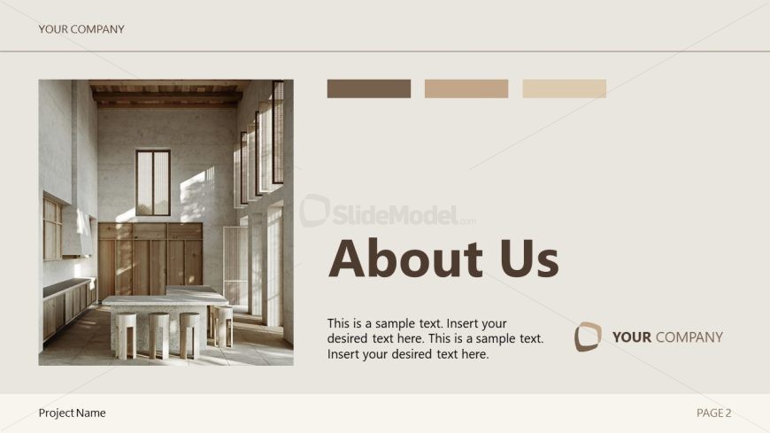 Interior Design Project Proposal PowerPoint Slide