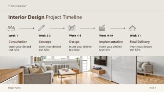 Interior Design Project Proposal Slide Template 