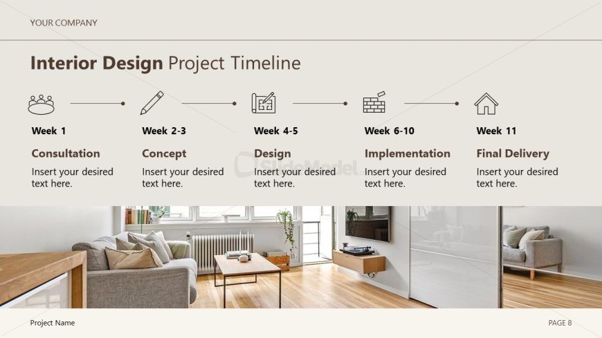 Interior Design Project Proposal Slide Template