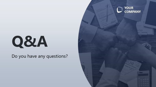 Slide for Q&A – All Hands Strategy Session Presentation Template