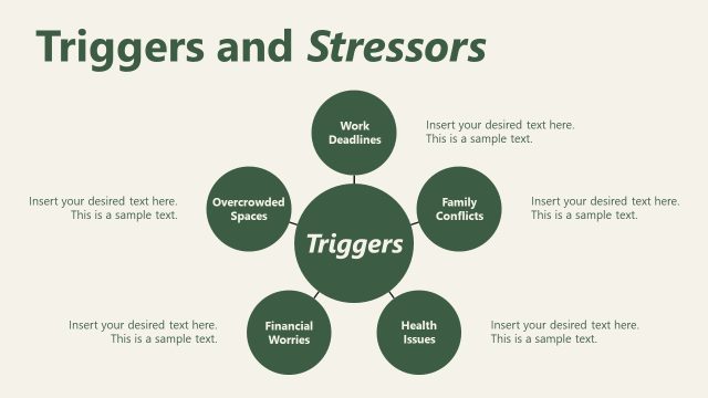 Triggers and Stressors Slide – My Approach to Therapy PPT Slide