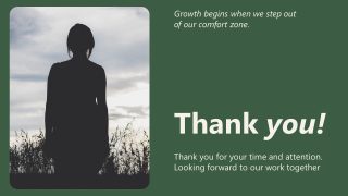 My Approach to Therapy Template Slide for Thank You 