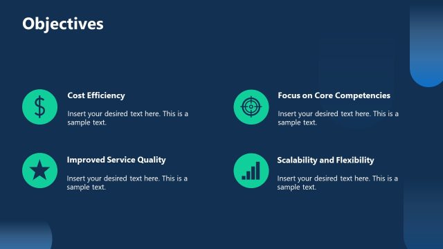 Slide with Infographics – Objectives Presentation