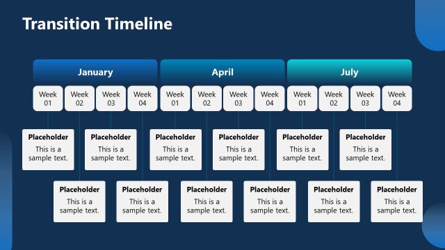 Transition Timeline Slide – Horizontal Diagram