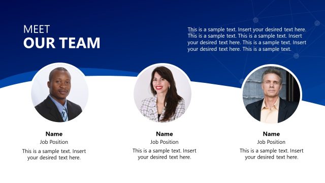 Meet Our Team Slide – Corporate Overview Presentation