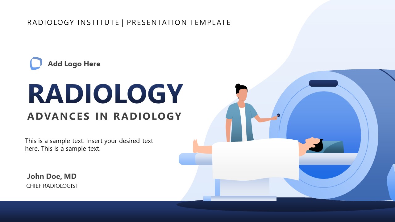 Editable Radiology PPT Template 