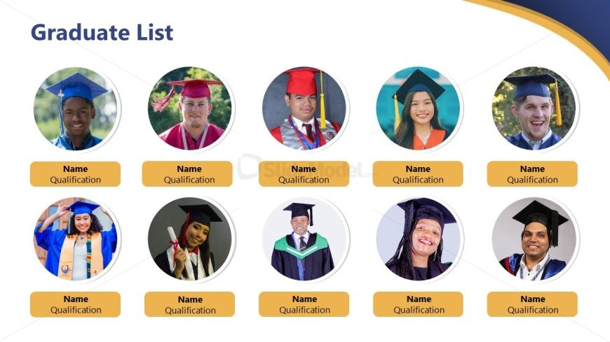School Academy Graduation PowerPoint Slide
