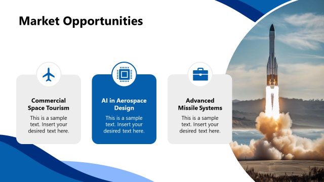 Market Opportunities Infographics Slide – Aerospace PPT Template