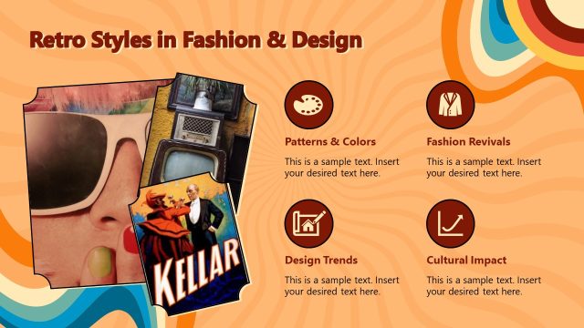 Retro Styles in Fashion & Design PPT Slide