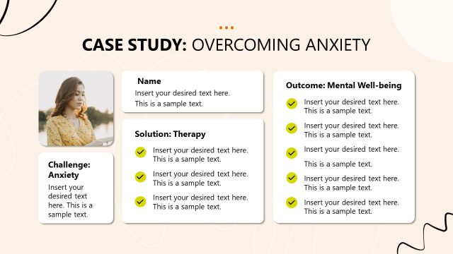 Engaging Case Study Presentation – Wellness PPT Template