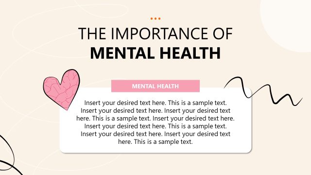 The Impact of Mental Health PPT Slide – Wellness & Mental Health Template