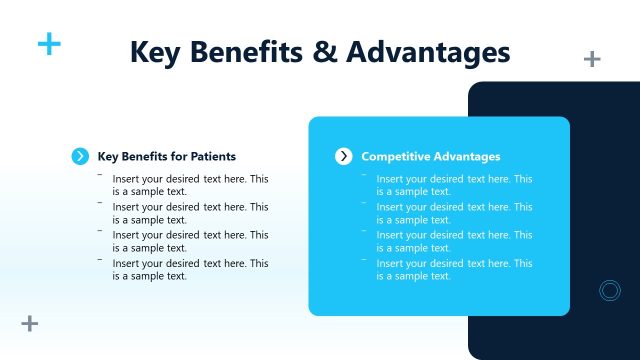 Key Product Benefits & Advantages Slide – Pharmaceutical Product PPT Template