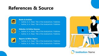 Engaging Refernces Slide - Essay Presentation Template 