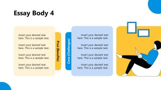 Essay Presentation Slide with Human Illustration