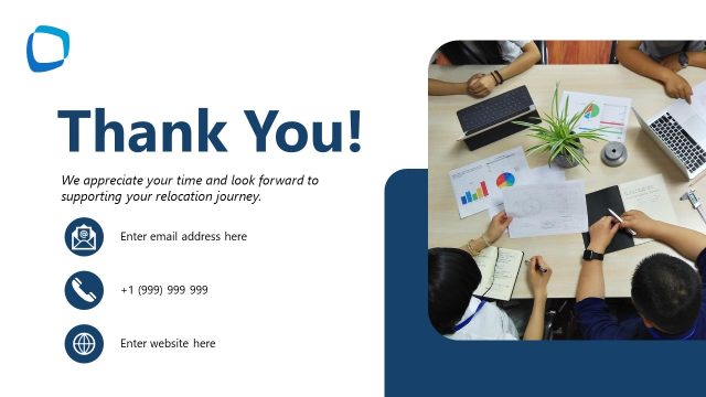 Thank You Slide – Employee Relocation PPT Template