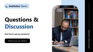 Q&A Slide - Course Outline PPT Template 