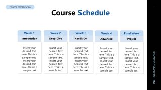 Customizable Course Outline PPT Template 