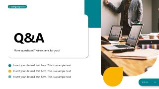 Engaging Slide Layout for Q&A 