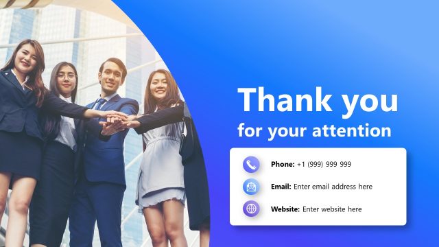 Thank You Slide for What Went Well Template