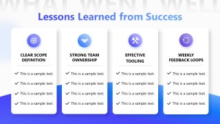 What Went Well Slide PPT Template 