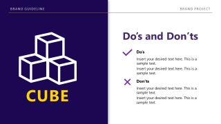 Editable Brand Guidelines Slide Layout 