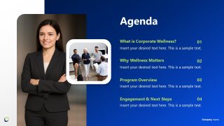 Customizable Corporate Wellness PPT Template