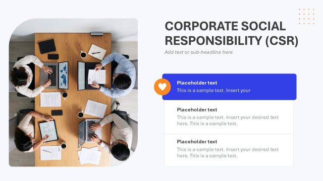 Corporate Social Responsibility Presentation Slide