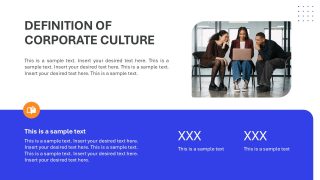 Definition of Corporate Culture - Corporate Culture PPT Layout