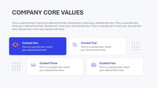 Company Core Values Slide - Corporate Culture PowerPoint Design