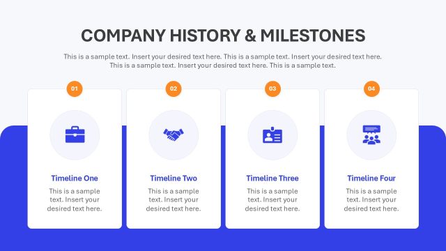 Company History Timeline for Corporate Culture Presentation