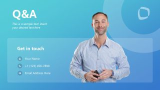 Q&A Slide - Social Media Marketing Design Template