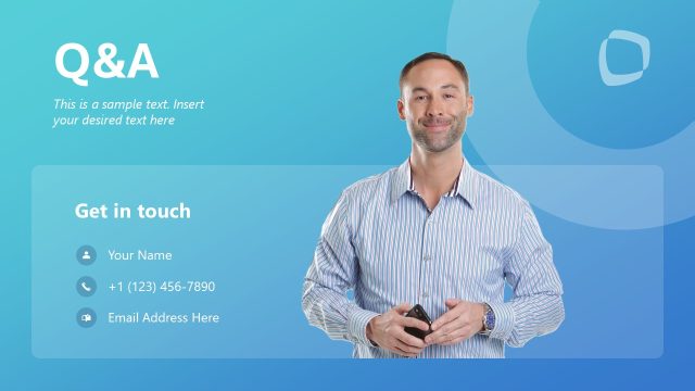 Q&A Slide – Social Media Marketing Design Template