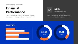 Professional Report Template Slide for Financial Data 