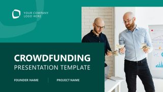 Cover Slide for Crowdfunding Pitch Deck Template