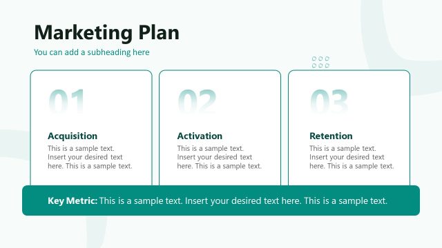 Editable Three Steps Marketing Plan Template – Crowdfunding Pitch Deck