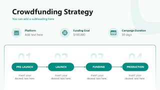Crowdfunding Pitch Deck Template for Strategy Discussion 