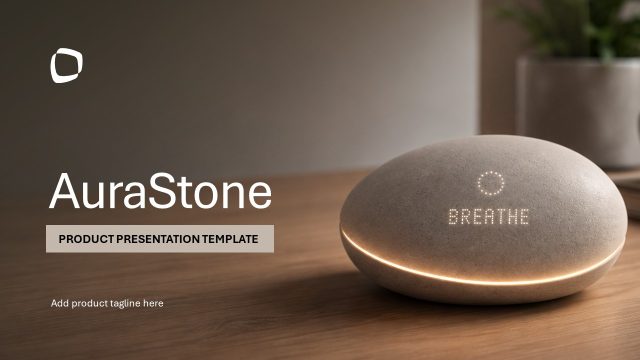 Wellness Brand Product Presentation PPT Template – Cover Slide
