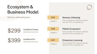 Business Model Visualization - Wellness Brand Product Template