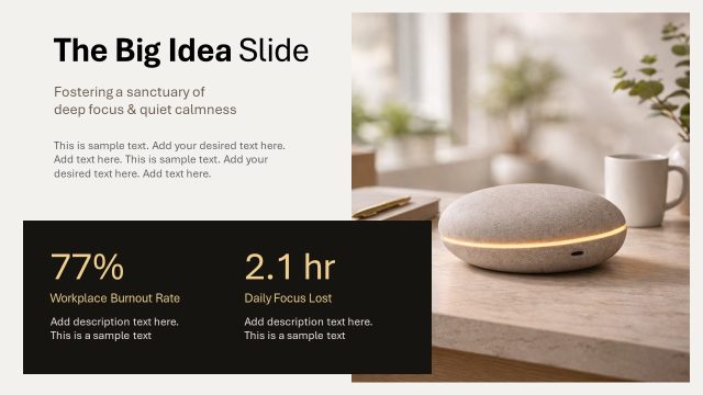 Wellness Brand Product Presentation Template Slide