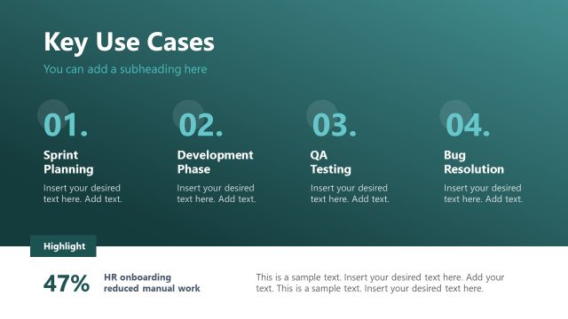 Key Use Cases Slide – Product Training Template Layout