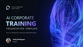 Cover Slide - AI Corporate Training Presentation Template