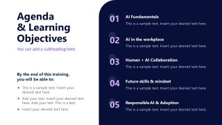 AI Corporate Training Template for PowerPoint 