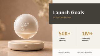 Editable Orbit Product Presentation Slide 